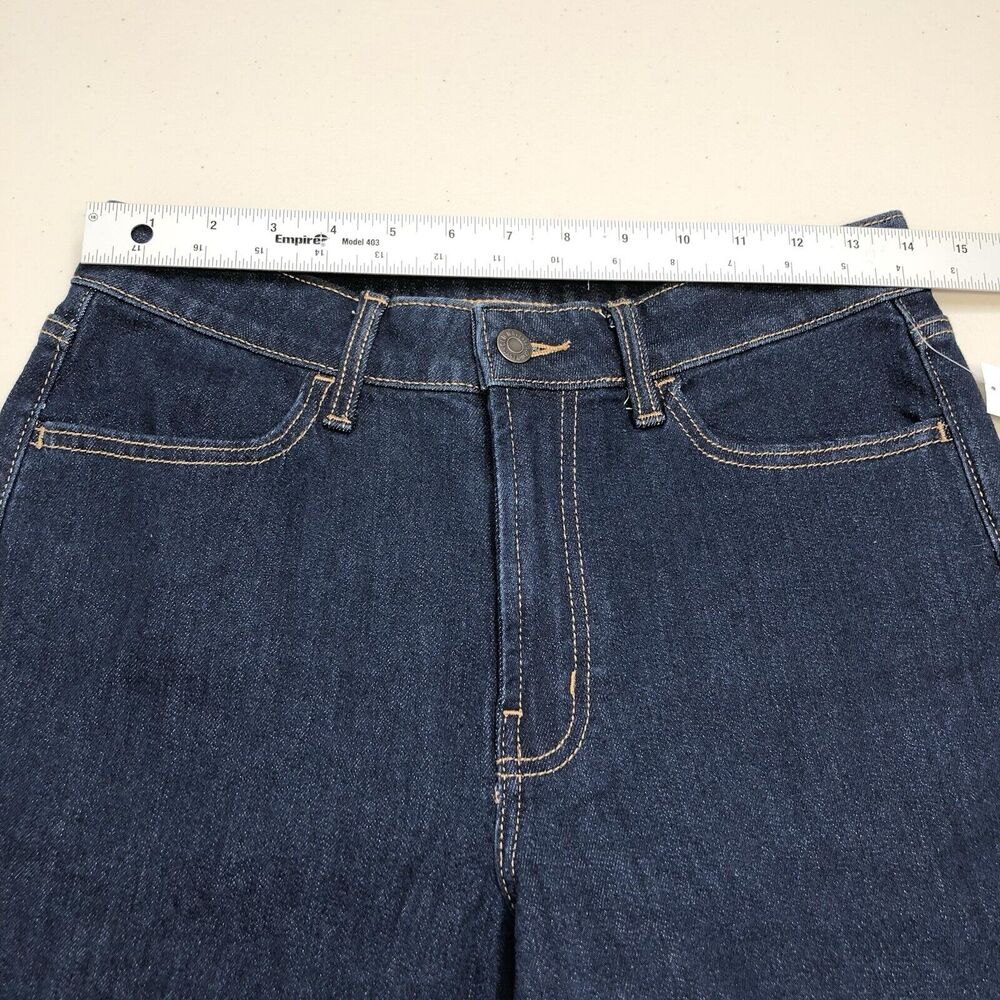 Old Navy Womens Jeans Blue Denim High Rise WOW Straight Leg Stretch Size 6 Tall - Picture 3 of 9